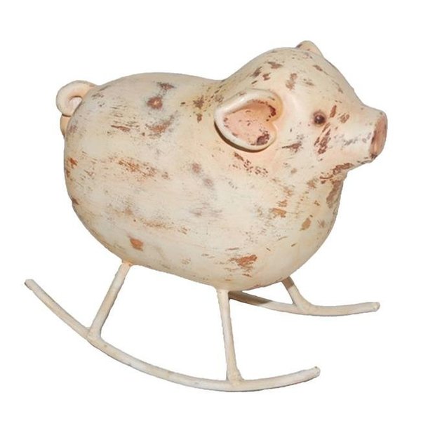 Eco Style Home Eangee Home Design esh186 Rustic Rocking Pig m7030